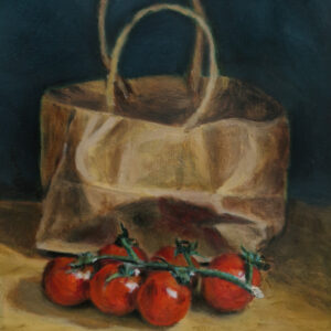 Tomaten mit Papiertüte